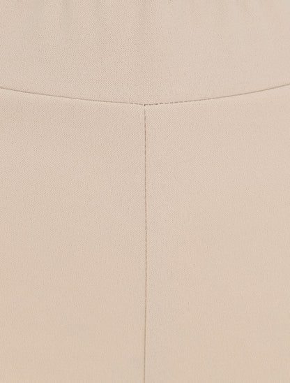 Pantalon ample coupe droite - Beige - 3