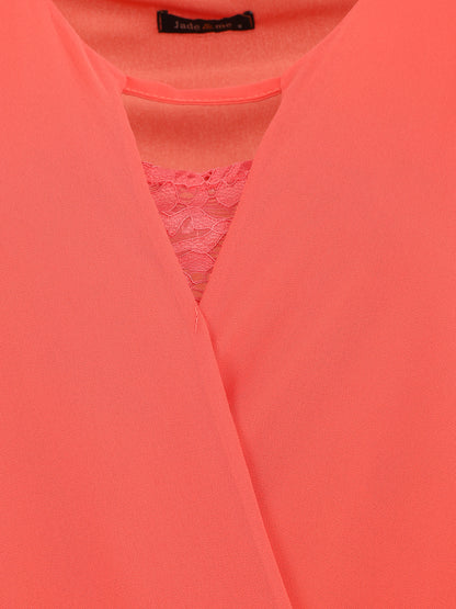 Top cache-coeur uni sans manches - Corail - 3