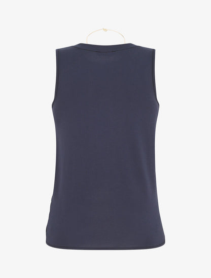 Top sans manches avec noeud - Marine - 2