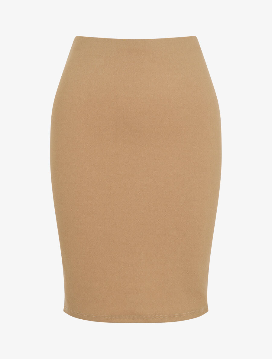 Jupe crayon classique - Camel - 1