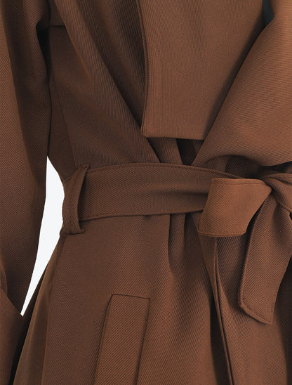 Trench droit mi-long - Marron - 3