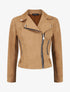 Veste en suédine style perfecto - Camel - 1