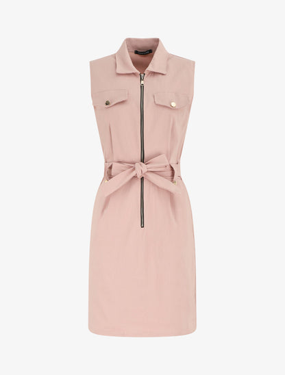 Robe droite effet jean - Rose - 4