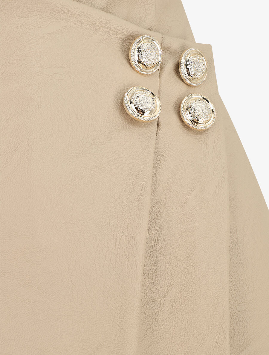 Short en simili style portefeuille - Beige - 3