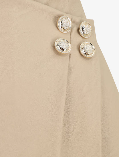 Short en simili style portefeuille - Beige - 3