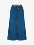 Pantalon ample uni fluide - Bleu canard - 5