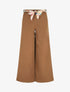Pantalon ample à taille élastiquée - Camel - 1
