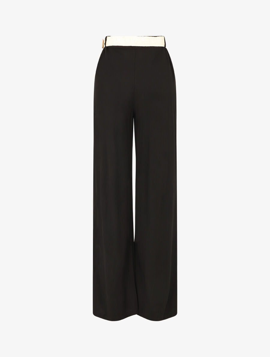 Pantalon fluide ample - Noir - 2