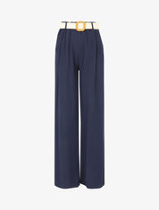 Pantalon fluide ample - Marine - 1