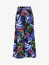 Pantalon ample imprimé tropique - Marine - 1