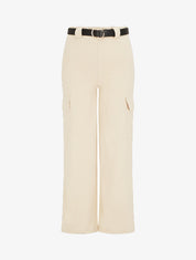 Pantalon fluide style cargo - Beige - 5