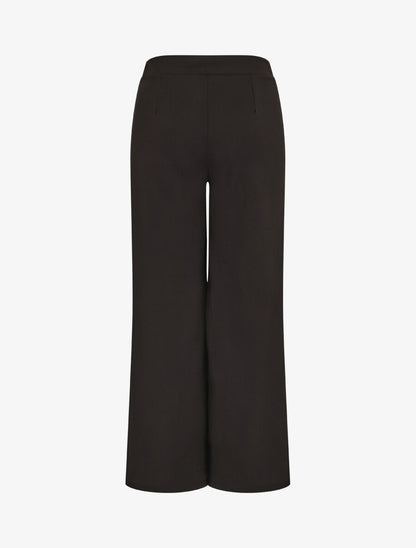 Pantalon fluide uni - Noir - 2