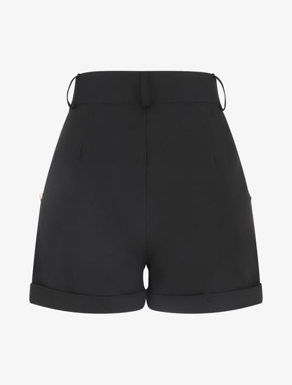 Short à pont taille haute - Noir - 2