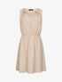 Robe courte sans manches à chaîne - Beige - 1