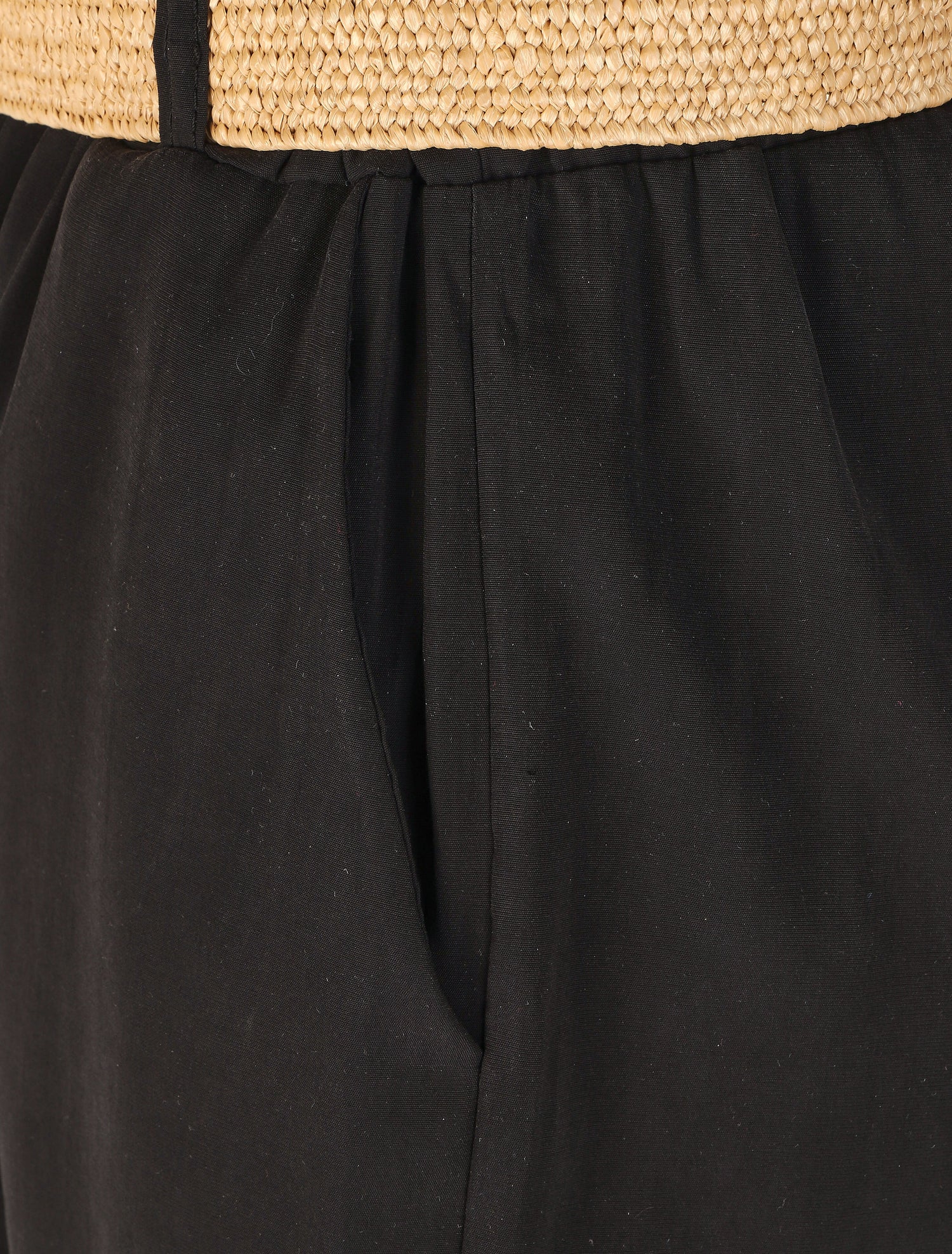 Short à revers uni - Noir - 3