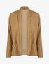 Blazer fin uni coupe droite - Camel - 4