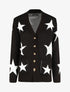 Gilet droit motif étoiles - Noir - 4