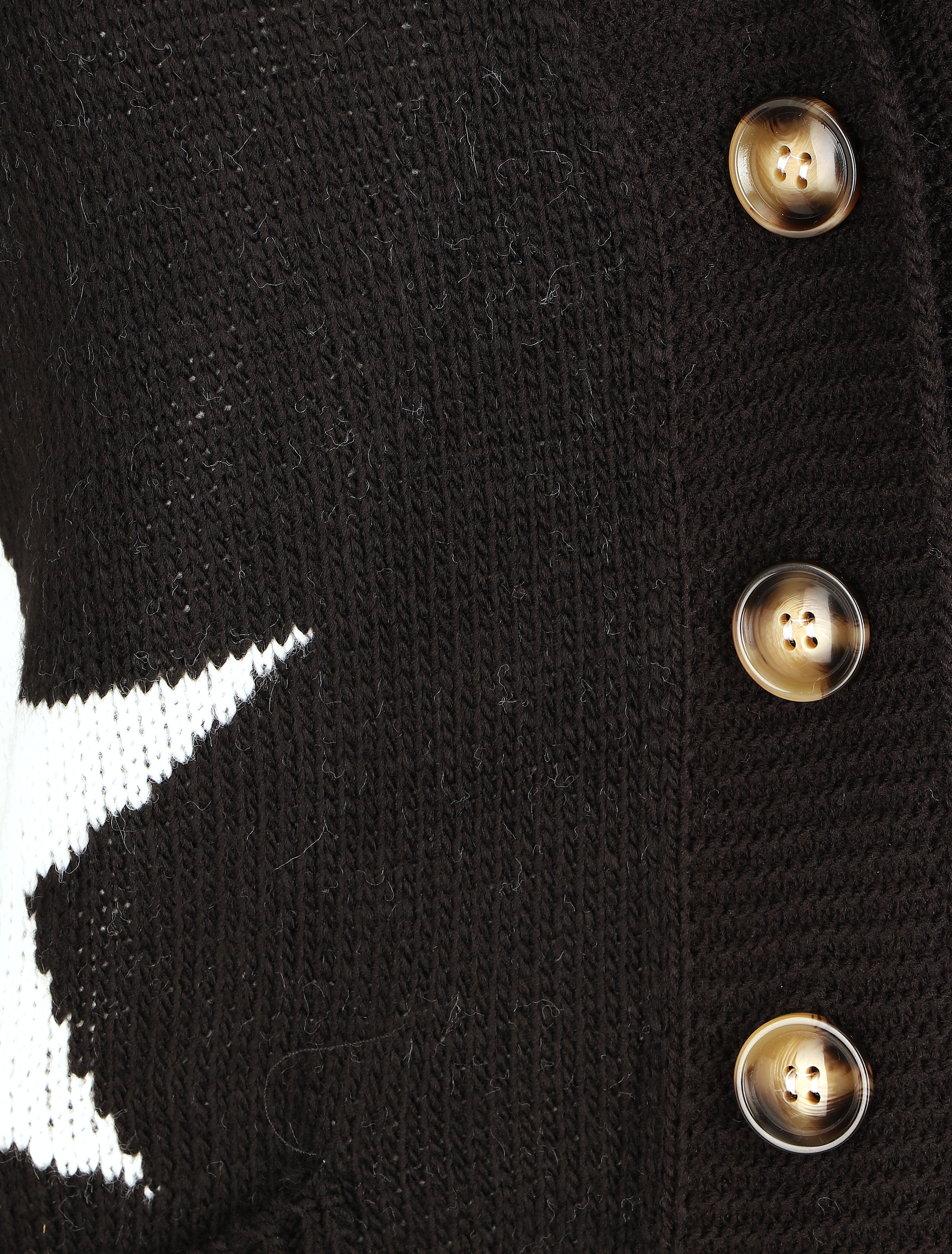 Gilet droit motif étoiles - Noir - 3