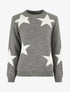 Pull droit motif étoiles - Gris foncé - 1