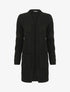 Gilet long effet tressé - Noir - 4