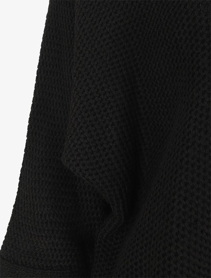 Gilet mi-long oversize - Noir - 3
