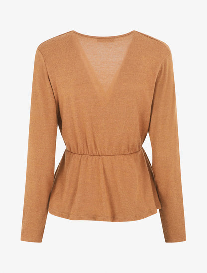 Pull uni col cache-coeur - Camel - 2
