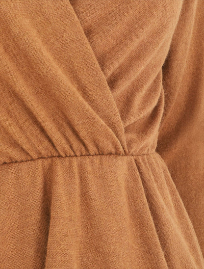 Pull uni col cache-coeur - Camel - 3