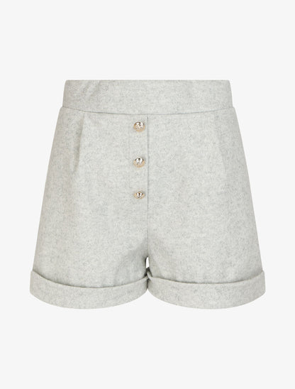 Short droit taille haute - Gris clair - 1