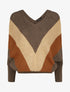 Pull en maille à manches chauves souris - Taupe - 1