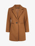 Manteau droit mi-long - Camel - 4