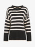 Pull à rayures - Noir - 4