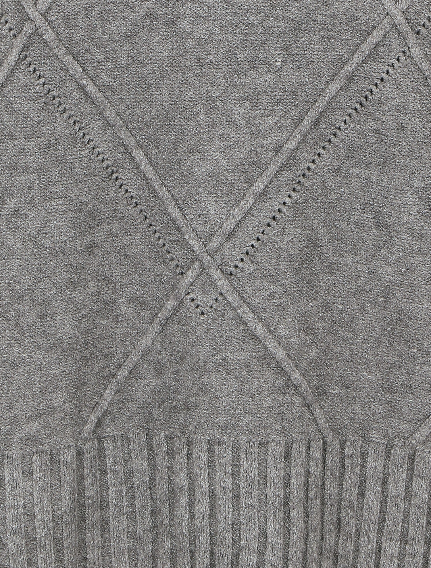 Pull ample col roulé - Gris - 3