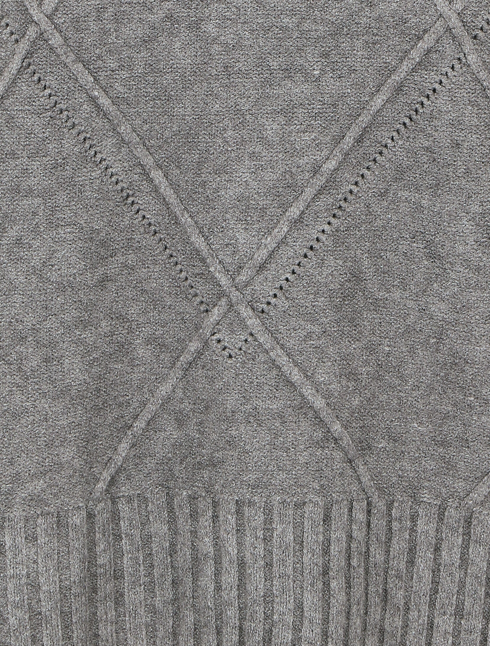 Pull ample col roulé - Gris - 3