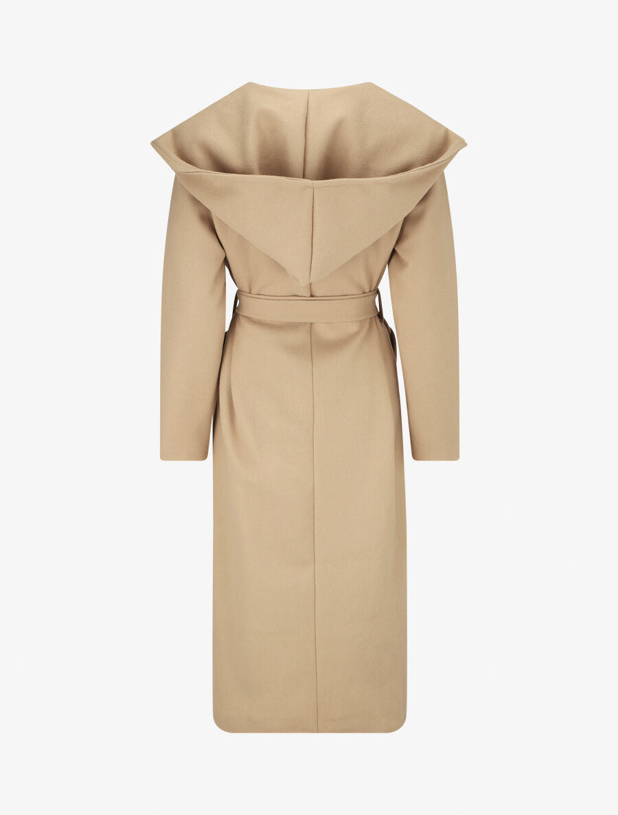 Manteau long à capuche - Beige - 2