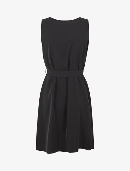 Robe portefeuille sans manches imprimé fantaisie - Noir/marine - 2