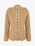 Veste droite style officier - Camel - 4
