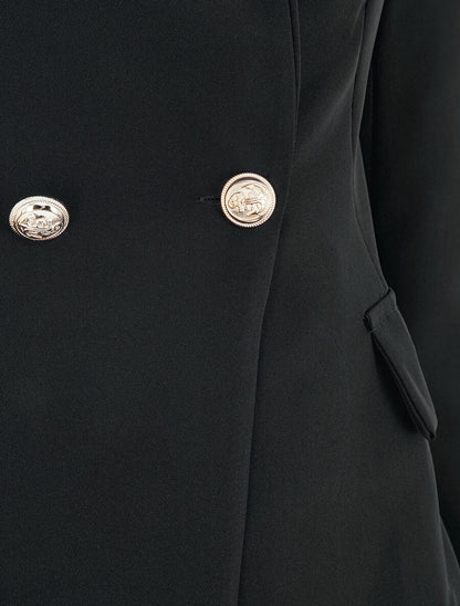 Blazer classique boutonné - Noir - 3