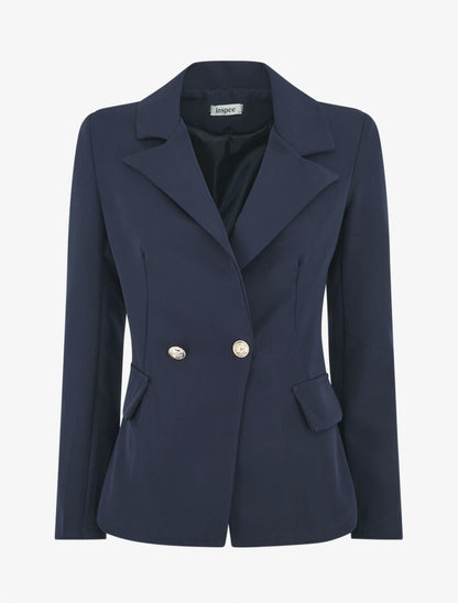 Blazer classique boutonné - Marine - 1