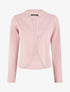 Veste courte ouverte à col cranté - Rose - 1