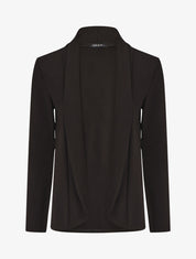 Blazer uni coupe droite - Noir - 3