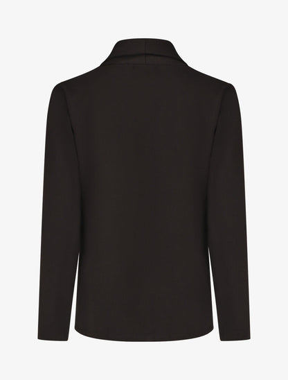 Blazer uni coupe droite - Noir - 2