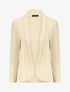 Blazer uni coupe droite - Beige - 4