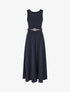 Combinaison ample sans manches unie - Marine - 1