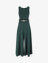 Combinaison ample sans manches unie - Vert foncé - 1