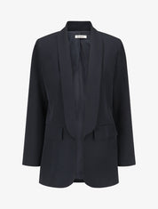 Blazer uni mi-long - Marine - 1