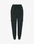 Pantalon cargo fluide à bords élastiqués - Noir - 1