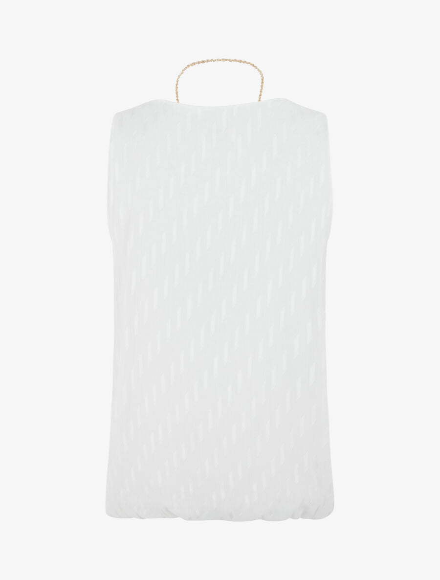 Top uni coupe boule - Blanc - 2