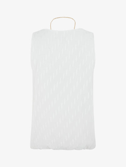 Top uni coupe boule - Blanc - 2