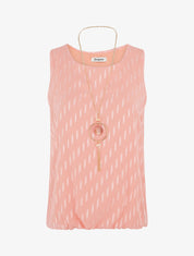 Top uni coupe boule - Corail - 1
