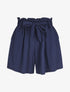 Short évasé taille haute - Marine - 1